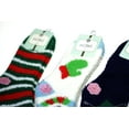 thumbnail image 3 of Women's Fuzzy Slipper Warm Extra Soft Winter Cozy Ankle Christmas Socks, 3 of 3