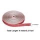 thumbnail image 2 of Rollo de cinta de cristal de strass, 5 filas de tiras de cristal autoadhesivas de 4 yardas rojas, 2 of 6
