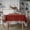 Red, variant on Firefly Hope 39.4"x55.1" Vintage Lace Edges Tablecloth, Retro Farmhouse Rustic Cotton Table Cover, Washable for Rectangle Kitchen, Party & Wedding Decor, Khaki