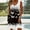 White, variant on Women's Butterfly Print V-Neck Sundress Soft Sleeveless Summer Dress Lightweight Boho Beach Dress Gray,XXL