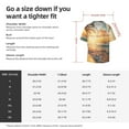 thumbnail image 5 of Lsque Tropical Sunset Beach Scene print Men's Cuban Collar Short Sleeve Shirt Summer Beachwear Casual Button Down Fashionable Vacation Leisure Shirt-Large, 5 of 7