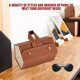 thumbnail image 5 of Organizador de anteojos de cuero plegable 2/3/4/5/6 caja de almacenamiento de gafas de sol de múltiples ranuras portátil de viaje para gafas Almacenamiento y organización del hogar L6392 marrón Yuarrent HA003745-10B, 5 of 6