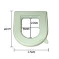 thumbnail image 2 of Almohadillas para cubierta de asiento de inodoro, EVA, suave, lavable, cómoda, cojín para asiento de inodoro, cojín para asiento de inodoro con asa para la mayoría de los asientos de inodoro, 2 of 6