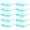 Lake Blue, variant on 10 Pairs Decorative Glasses Flame Shape with Nose Pads Distortion-Free Lenses Men And Women Photo Prop Glasses for Stage Performance Eyewear for Outdoor Activities