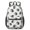 Hedgehog and Sprout White Pattern, variant on Hedgehog and Leaf Purple Pattern 17" Waterproof Oxford School Backpacks for Teens, S-Shape Padded Straps, for School, Travel, Hiking, Camping