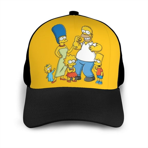 Simpsons Baseball Cap Adjustable Unisex Dad Hat Men Women Printed Trucker Hats