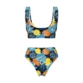 thumbnail image 6 of Rocae Sunflowers for Bikini Set for Women Two Piece Sexy High Swimsuits Split Crossover Bikini Large, 6 of 9
