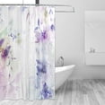 thumbnail image 2 of Coolnut Watercolor Floral Bouquet Shower Curtain Bathroom Decor Watercolor Shower Curtain Sets Fabric Cloth Bathroom Curtains with Hooks 72x72 Inch, 2 of 5