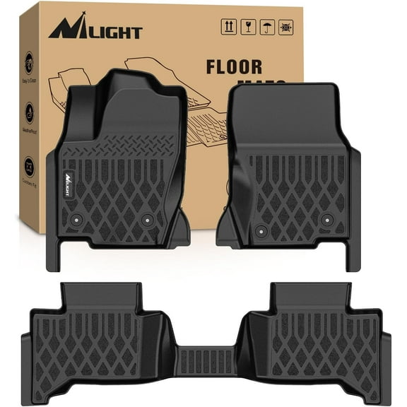 Nilight Floor Mats for Toyota Land Cruiser GX550 (Only for 5 Seats) 2024 2025 2 All Weather Custom Fit Heavy Duty Floor Liners