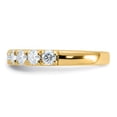 thumbnail image 4 of FJC Finejewelers 14 kt Yellow Gold 9 Stone D E F Pure Light Moissanite Band 3 mm, 4 of 8