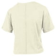 thumbnail image 3 of Women's Pressbox Natural Texas Longhorns Vintage Wash Waist-Length Slub-T-Shirt, 3 of 3