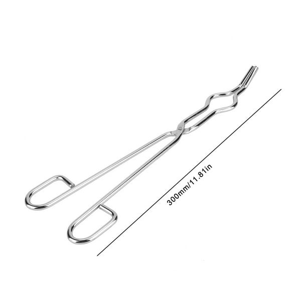 Pinzas de crisol Pinzas de fundición Kit de crisol de grado de acero inoxidable Herramienta de fundición de refinación de metal Pinzas de crisol Pinza de sujeción Pinza Alicates(300mm) Ecomeon no