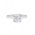 thumbnail image 3 of Cora Jewellery 2CT Cushion Moissanite Hidden Halo Engagement Ring For Women, 10K White Gold, 3 of 5