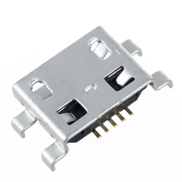 10 x Type B Female Silver Mini USB 5 Pin Socket Charger Mount