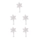 thumbnail image 3 of Yuarrent Árbol de Navidad Topper Estrella Vacaciones Brillo Elegante Decoración Adorno de granja personalizado Copo de nieve Plata Type2 NO2, 3 of 6