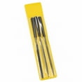 thumbnail image 3 of Chendee 3Pcs 3X140Mm Flat Triangle Round File Steel Needle File Set Grinding For Wood, 3 of 8