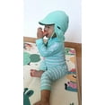 thumbnail image 5 of weVSwe Toddler Boy Swimsuit With Sun Hat 0-3Years -UPF 50+ Rash Guard Baby Swimsuit with Crotch Zipper kids swimsuits, 5 of 5