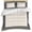 Black Cream, variant on Dark Blue Retro Greek Key Duvet Cover Set,Geometric Greece Ancient Rustic Soft Duvet Cover California King Bedding Set 4 Pieces,1 Quiltcover and 2 Pillowcases with Zipper,1 Bed Sheet for All Seasons