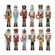 thumbnail image 1 of 12 figuras de cascanueces, decoraciones de madera para cascanueces, decoración navideña, estatuas de cascanueces de madera para sala de estar, 1 of 9