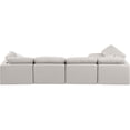 thumbnail image 5 of Meridian Furniture Indulge 164" Fabric L-Shaped Modular Sectional in Cream, 5 of 10
