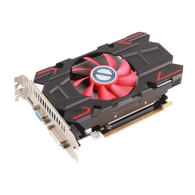 Tarjeta gráfica 4G DDR5 128bit fuerte disipación de calor 3 interfaces Plug and Play tarjeta gráfica para juegos de PC de escritorio