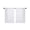 White, variant on White Set Of Two Semi-Sheer Window Panels Made From Blended Linen And Yarn For Partitioning Bathroom And Kitchen Spaces Vintage Aesthetic With Rod Pocket Design