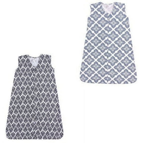 Yoga Sprout Baby Boy and Girl Jersey Cotton Sleeping Bag 2 Pack, Damask and Ornate Clover, 18-24 Months