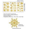thumbnail image 3 of Adhesivos para ventanas: 3 magníficos adhesivos electrostáticos decorativos con diseño de copos de nieve dorados para evitar que los pájaros golpeen sus ventanas, 3 of 5