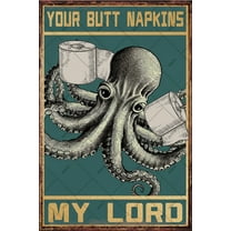 Noete Powder Room Tin Sign 8x12 Inch Primitive Wall Art Funny Powder Room Sign for Bathroom Decor Rustic Home & Classroom Decorations Spring & Easter Holiday Decor