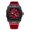 Red face, red belt 1, variant on New men's watch, barrel-shaped quartz watch, men's sports watch, luminous waterproof silicone calendar watch, men's wristwatch