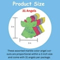 thumbnail image 2 of SHAPES ETC.  Angel Cut-Out - Small Marble Assorted, 2 of 2