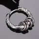 thumbnail image 5 of Pendientes de aro Zulema de acero inoxidable plateado, 5 of 8