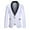White, variant on AOOCHASLIY Fall Clothes Men Casual Long-sleeved Slim Single-row One-button Contrasting Color Stitching Suit Coat