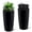 Black, variant on MAROUTE 30 inch Tall Planter Set of 2, Self Watering Pots with Drain Holes, Water Level Monitor & Inner Bucket, Indoor Outdoor Large Flower Pots, White