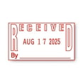 thumbnail image 2 of COSCO 2000PLUS ES Dater, RECEIVED + Date, 1 x 1.81, Red, 2 of 5