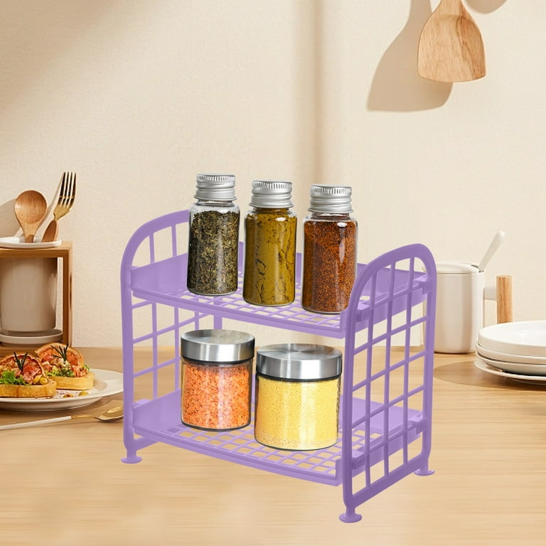 Tier Utility Table Shelf Organizer, Multifunction Pantry Storage