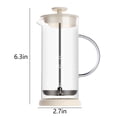 thumbnail image 3 of TERGAYEE Coffee Maker Portable Manual Milk Frother Cup For Coffee Drink Cup Whisk Coffee Frother No BPA For Lattes Cappuccino Hot Chocolate Eggs With Cup Brush, 3 of 9