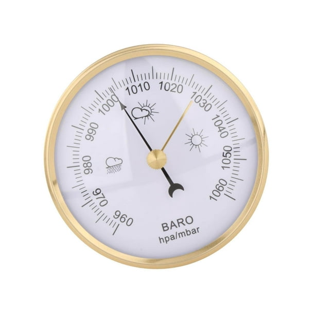 3.54'' Mechanical Barometer Wall Mounted Pressure Gauge Barometer Meter for  Wall Household Pressure Gauge Barometer Meter Living Room