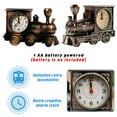 thumbnail image 2 of QJUHUNG Train Alarm Clock Unique Eye-Catching Exquisite Train Sporting Unique Gift For Motor Lovers Kids Students Bronze, 2 of 6