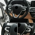 thumbnail image 2 of Eye Catching Silver Steering Wheel Switch Button Cover Trim Stickers for BMW 5 G30 G38 X3 G01 18 22 Instant Style Upgrade, 2 of 7
