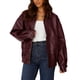 thumbnail image 1 of Abrigo PRETTYGARDEN Chaqueta de Cuero Sintético para Mujer Vino Tinto M, 1 of 8