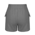 thumbnail image 3 of Annhoo Womens Shorts Summer Elastic Waisted Drawstring Athletic Gym Running Vacation Shorts with Pockets, 3 of 5