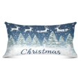 thumbnail image 4 of Pillow Case Plush Pillow Reindeer Soaring on The Sky Pattern Print Case standard size/King size/Queen size Bed Pillow Pillowcases, 4 of 9