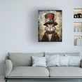 thumbnail image 2 of Canvas Wall Art - Momart 'Cute Rabbit With A Red Hat Baroque Style 2' Wall Art for Living Room, Bedroom, or Office Décor by Trademark Fine Art - 18 x 24 Inches, 2 of 4