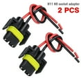 thumbnail image 5 of 2pcs H11 H8 Female Connector Adapter Wiring Harness Socket Plug Fog Light, 5 of 11