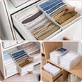 thumbnail image 7 of 2 PCS Wardrobe Clothes Organizer, Jeans Compartment Storage Box 7 Grids Foldable Closet Drawer Organizer for Jeans Trousers Pants T Shirt (2 Sizes), 7 of 7
