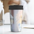 thumbnail image 6 of Fotbe The Cat Looks in the Mirror Printed Insulated Travel Coffee Mug Spill Proof Leak Proof Stainless Steel Coffee Tumbler Reusable Coffee Cups with Lids Thermos, 6 of 8