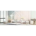 thumbnail image 4 of CLEARANCE! Metal House Bed With Trundle, Twin Size House Bed White, 4 of 9