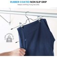 thumbnail image 7 of NOGIS Pants Hangers, 1 Pack Trousers Skirt Hangers with Clips, 4 Tier Metal Hangers for Heavy Duty Ultra Thin Space Saving, 7 of 7