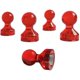 thumbnail image 2 of 30 piezas de neodimio rojo tablero magnético nevera pizarra magnética pines para tablón de anuncios JAMW Sencillez, 2 of 5